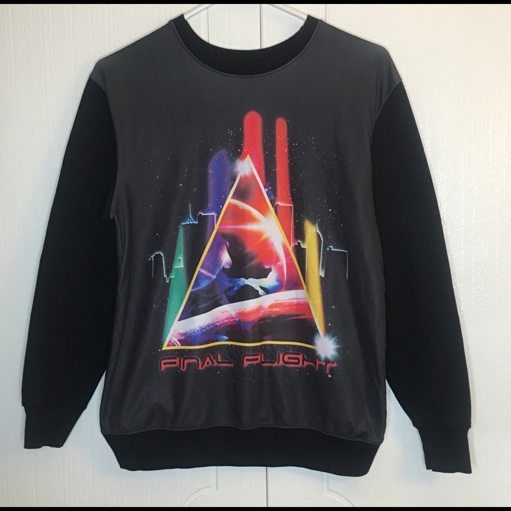 Smithson clothing Final Flight SciFi sweater Sz S